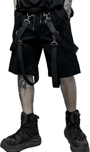 XYXIONGMAO Men's Shorts Techwear Sweatpants Slacks Hip Hop Streetwear Jogger Tactical Cargo Pants Overalls